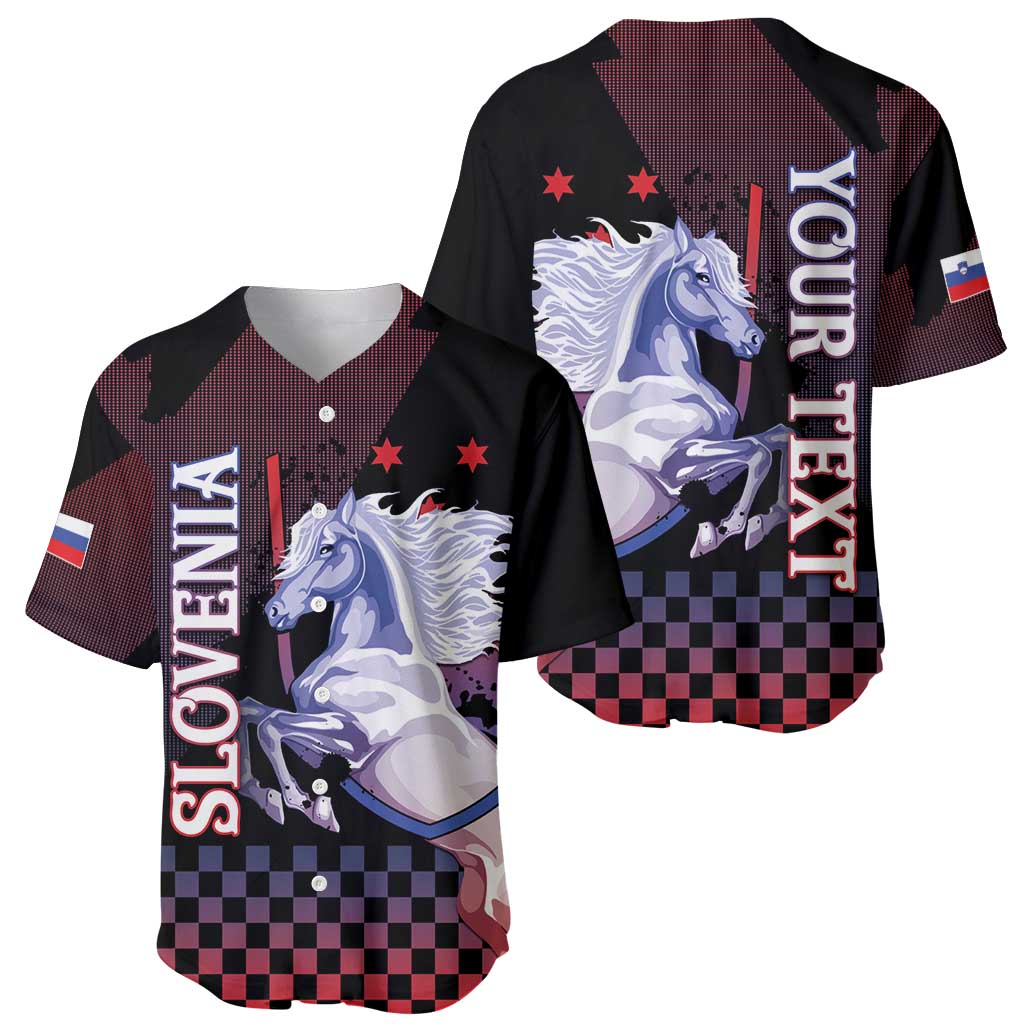 Personalized Slovenia Baseball Jersey The Lipizzaner Horse - Wonder Print Shop