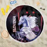 Slovenia Beach Blanket The Lipizzaner Horse - Wonder Print Shop