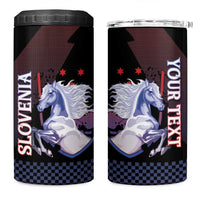 Personalized Slovenia 4 in 1 Can Cooler Tumbler The Lipizzaner Horse - Wonder Print Shop