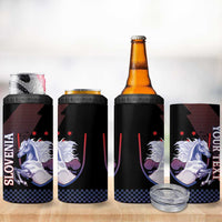Personalized Slovenia 4 in 1 Can Cooler Tumbler The Lipizzaner Horse - Wonder Print Shop