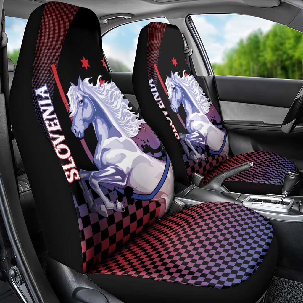 Slovenia Car Seat Cover The Lipizzaner Horse - Wonder Print Shop