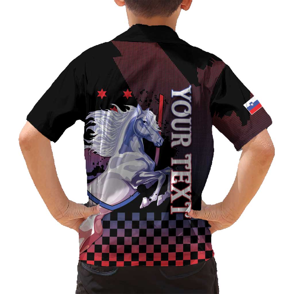 Personalized Slovenia Family Matching Off Shoulder Short Dress and Hawaiian Shirt The Lipizzaner Horse - Wonder Print Shop