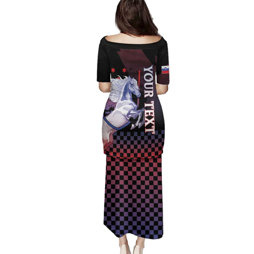 Personalized Slovenia Family Matching Puletasi and Hawaiian Shirt The Lipizzaner Horse - Wonder Print Shop