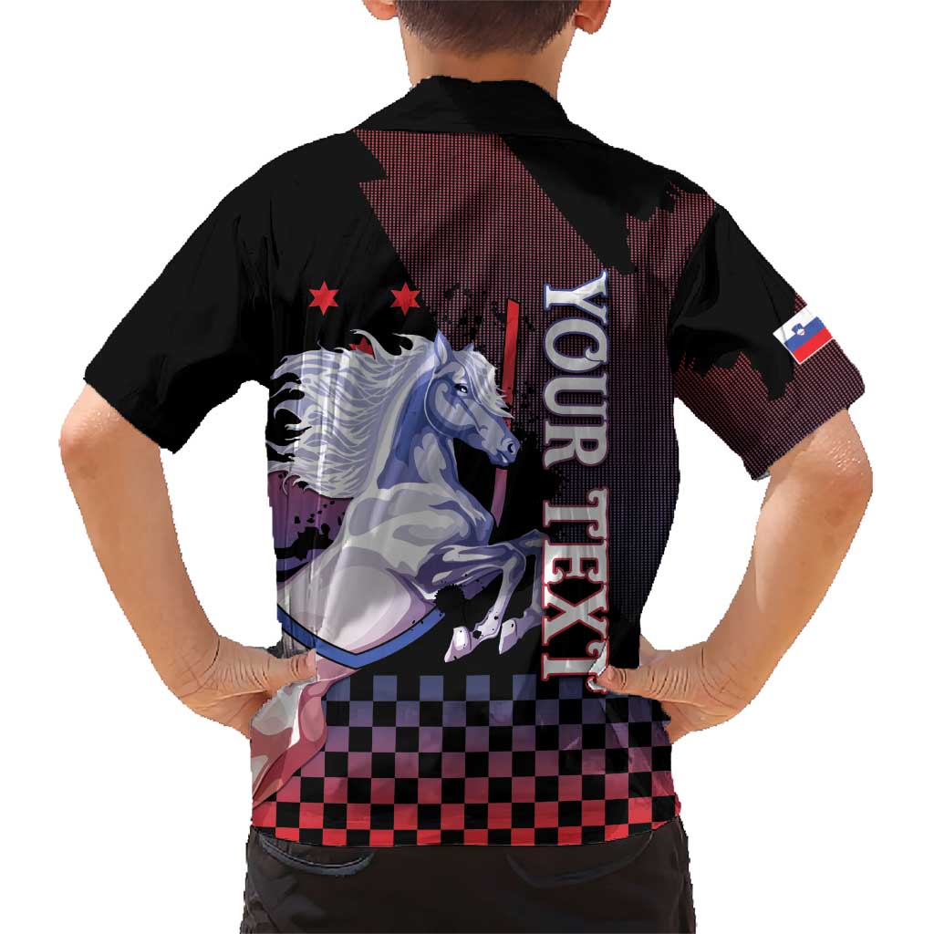 Personalized Slovenia Family Matching Short Sleeve Bodycon Dress and Hawaiian Shirt The Lipizzaner Horse - Wonder Print Shop