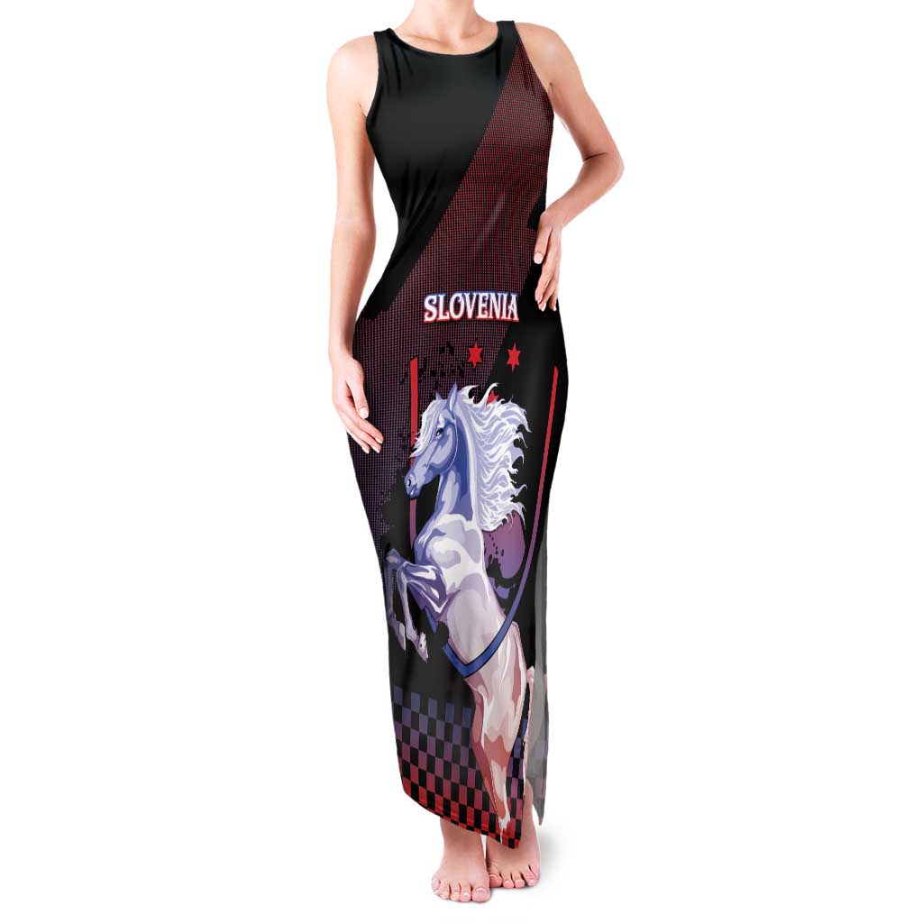 Personalized Slovenia Family Matching Tank Maxi Dress and Hawaiian Shirt The Lipizzaner Horse - Wonder Print Shop