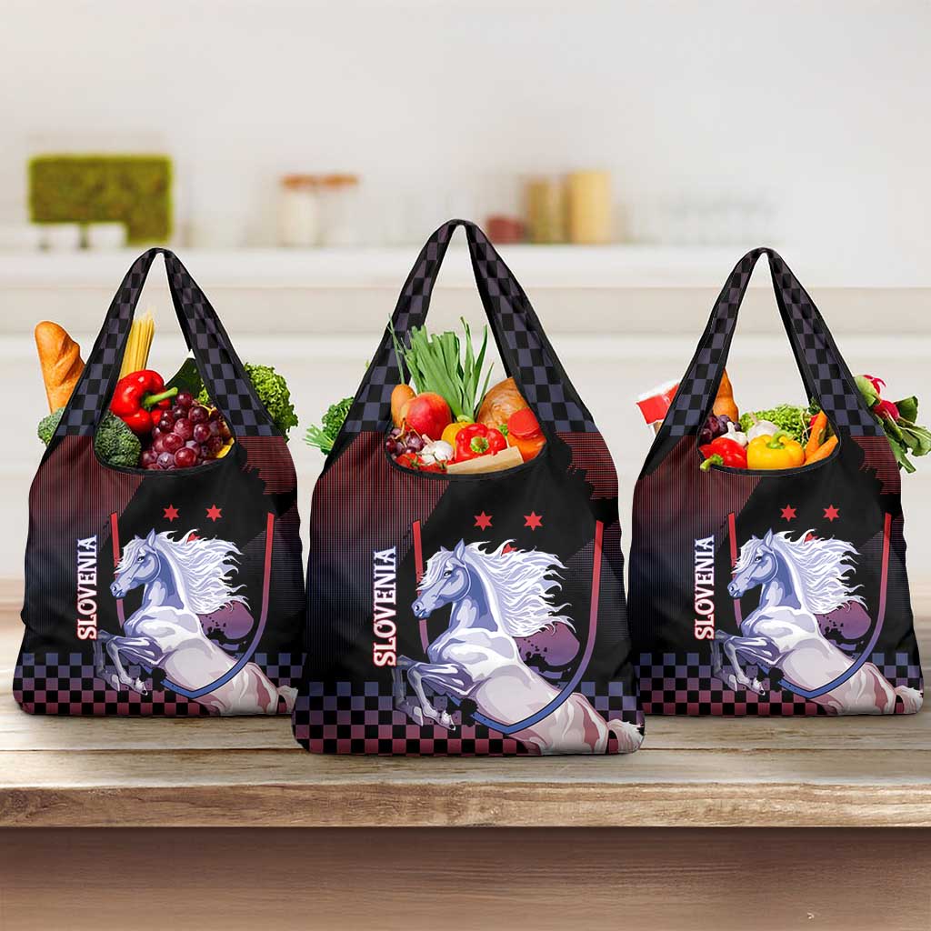 Slovenia Grocery Bag The Lipizzaner Horse - Wonder Print Shop