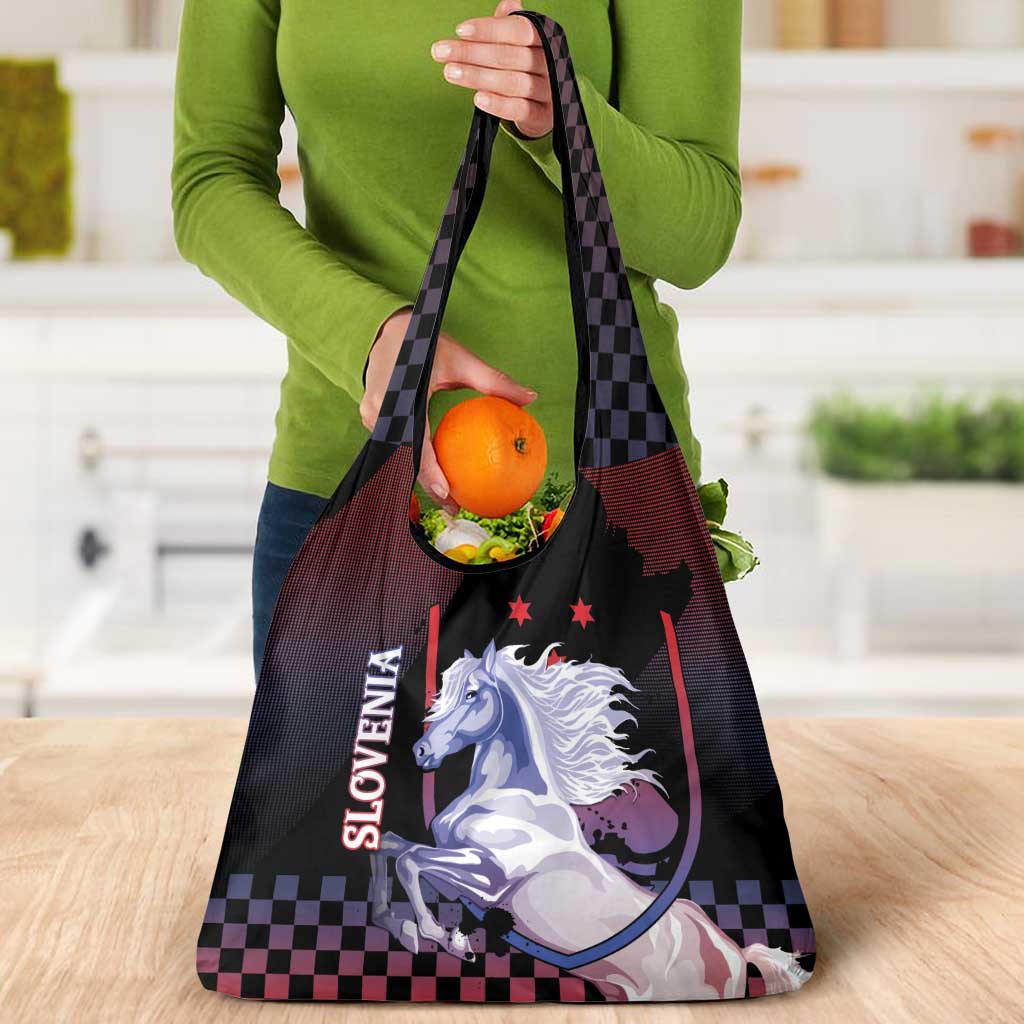 Slovenia Grocery Bag The Lipizzaner Horse - Wonder Print Shop