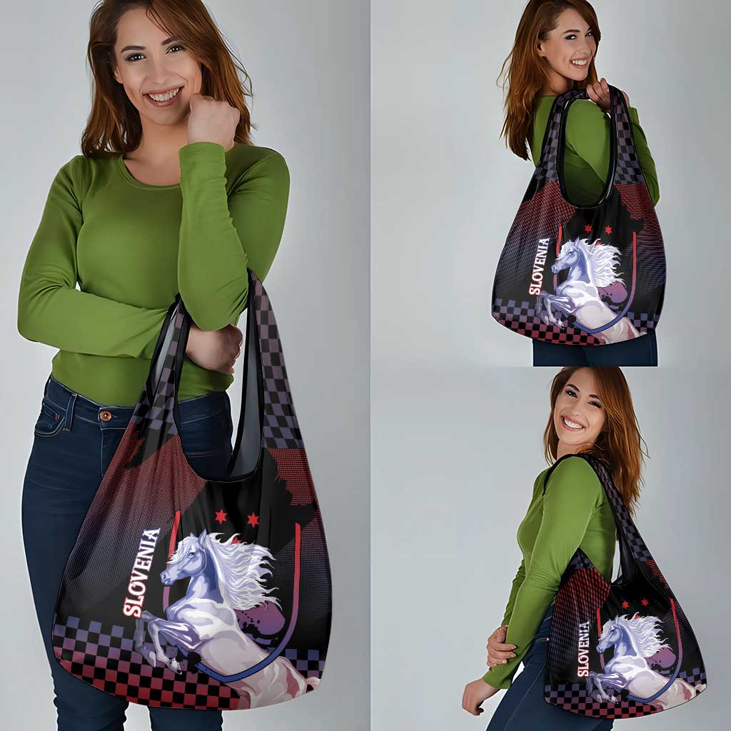 Slovenia Grocery Bag The Lipizzaner Horse - Wonder Print Shop