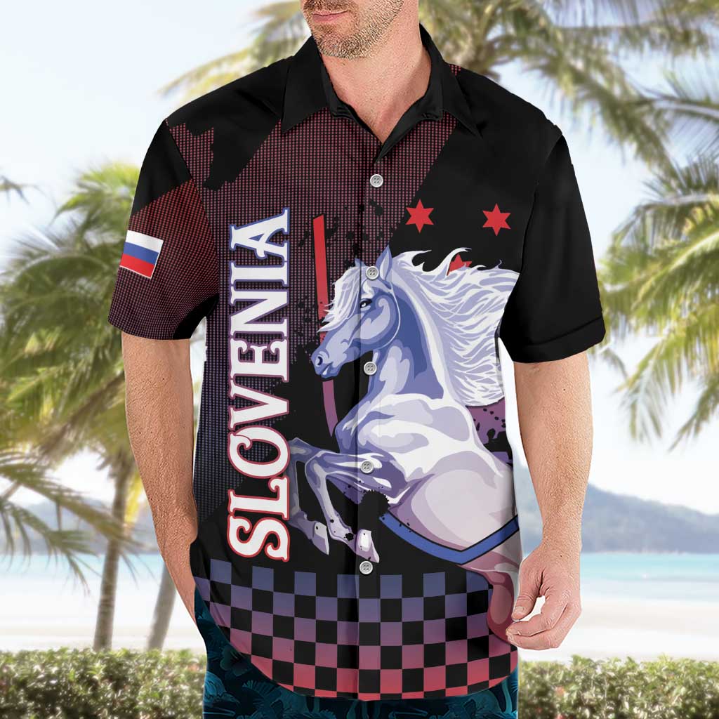 Personalized Slovenia Hawaiian Shirt The Lipizzaner Horse - Wonder Print Shop
