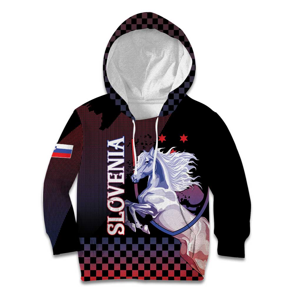 Personalized Slovenia Kid Hoodie The Lipizzaner Horse - Wonder Print Shop