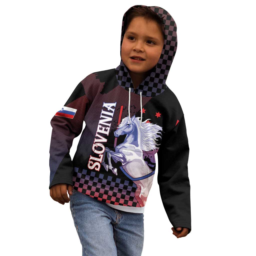 Personalized Slovenia Kid Hoodie The Lipizzaner Horse - Wonder Print Shop
