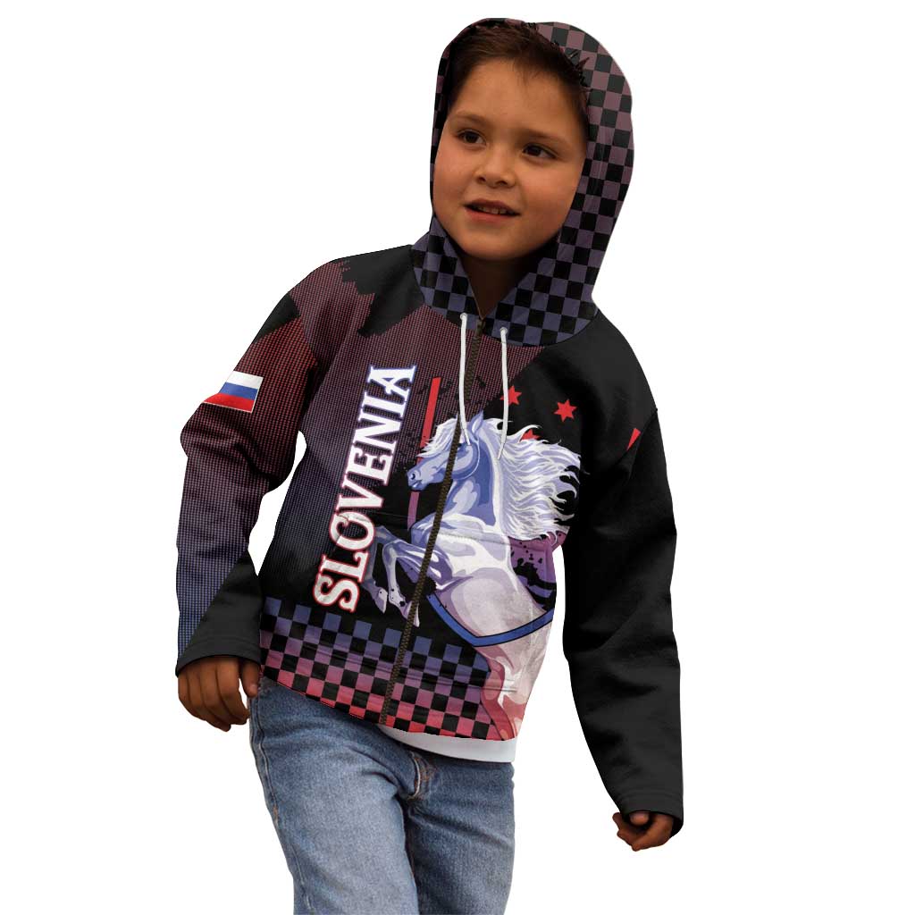 Personalized Slovenia Kid Hoodie The Lipizzaner Horse - Wonder Print Shop