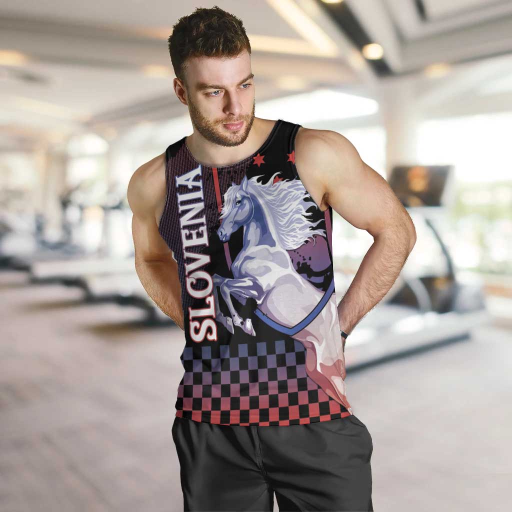 Personalized Slovenia Men Tank Top The Lipizzaner Horse - Wonder Print Shop