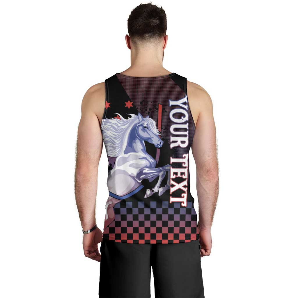 Personalized Slovenia Men Tank Top The Lipizzaner Horse - Wonder Print Shop