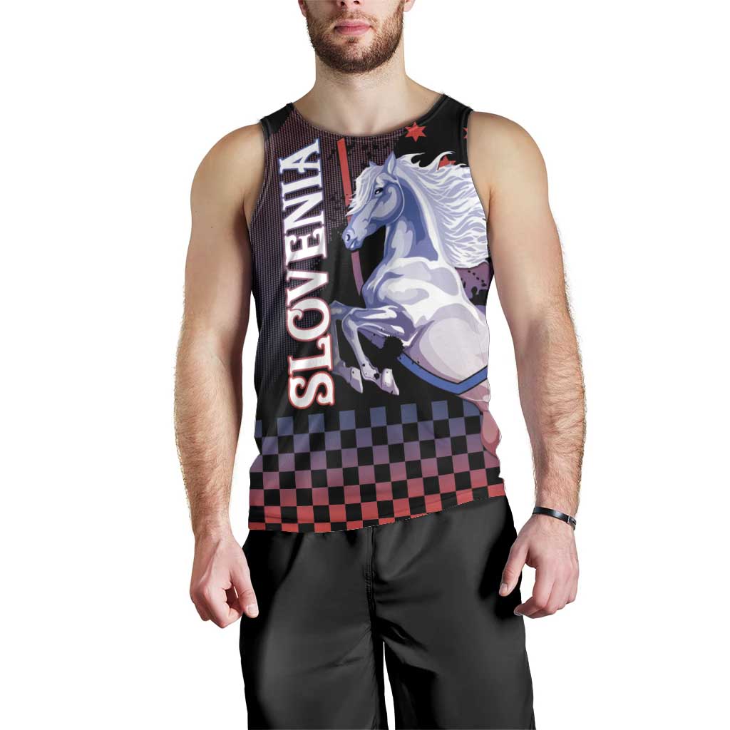 Personalized Slovenia Men Tank Top The Lipizzaner Horse - Wonder Print Shop