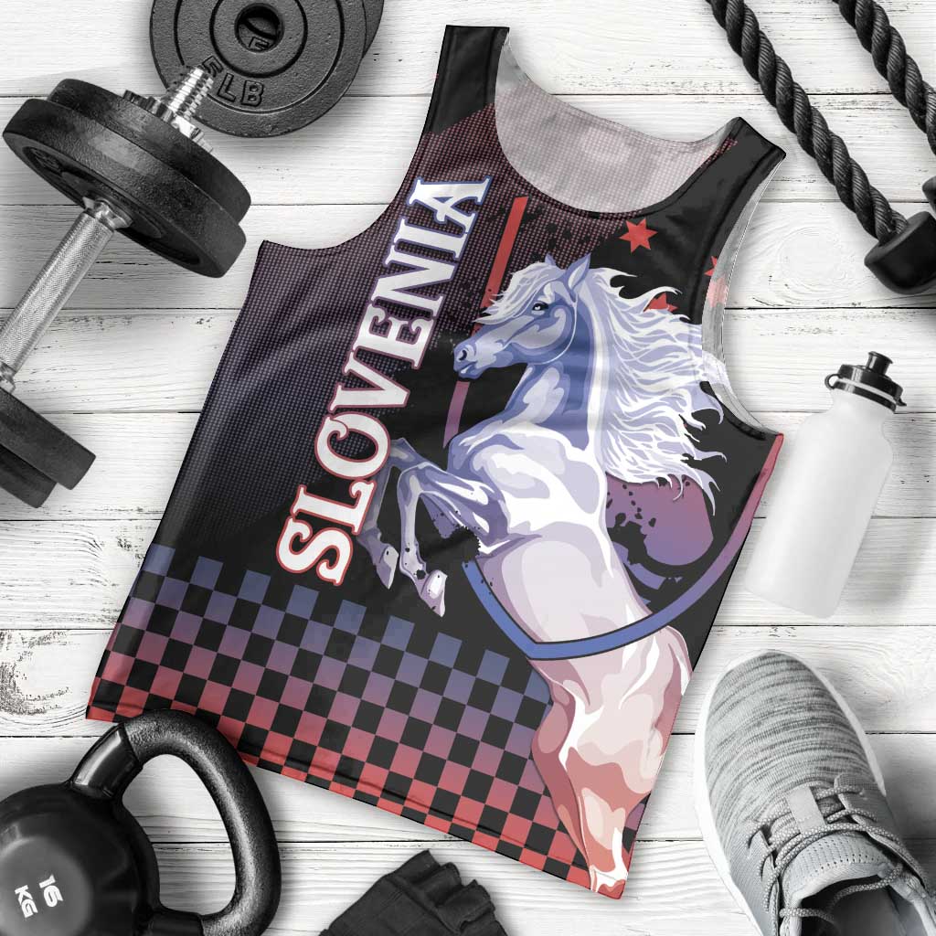 Personalized Slovenia Men Tank Top The Lipizzaner Horse - Wonder Print Shop