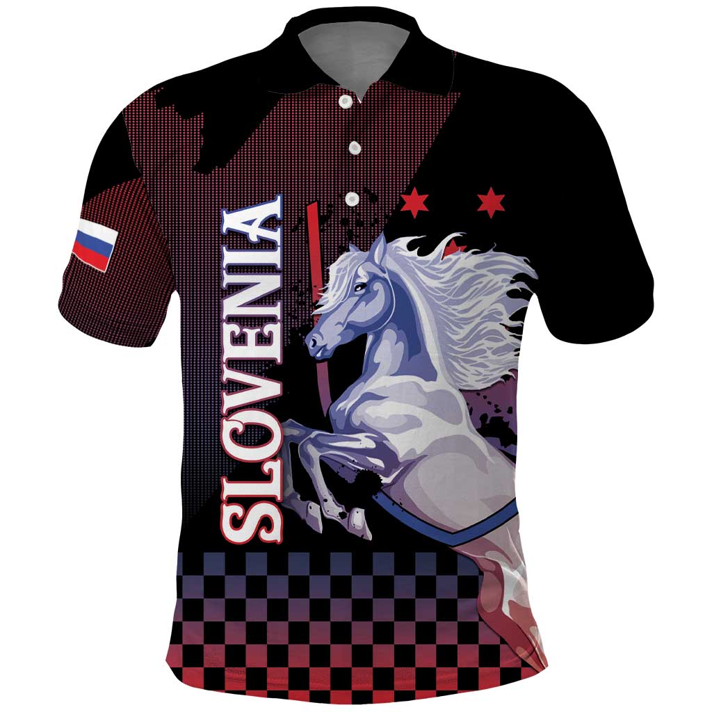 Personalized Slovenia Polo Shirt The Lipizzaner Horse - Wonder Print Shop
