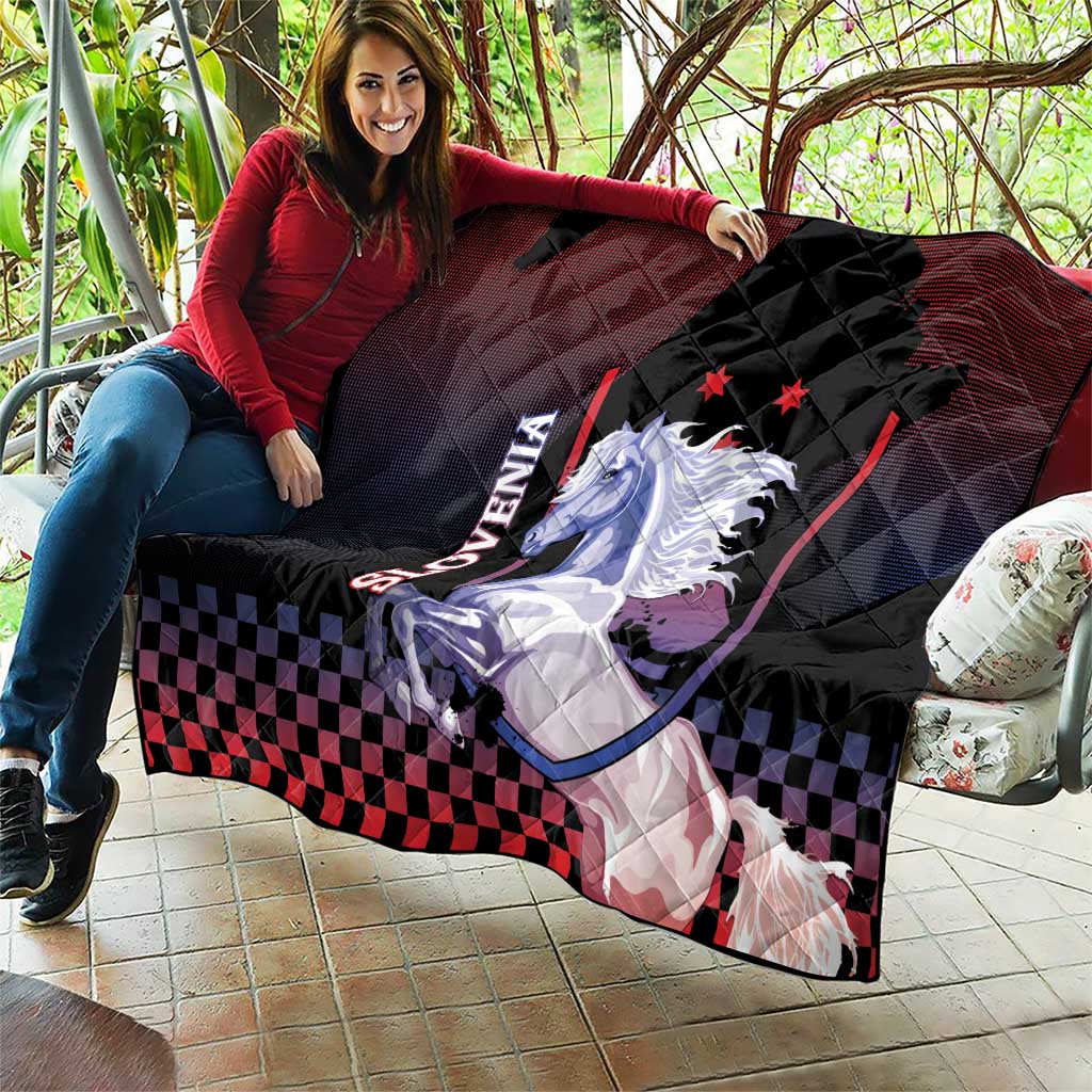 Slovenia Quilt The Lipizzaner Horse - Wonder Print Shop