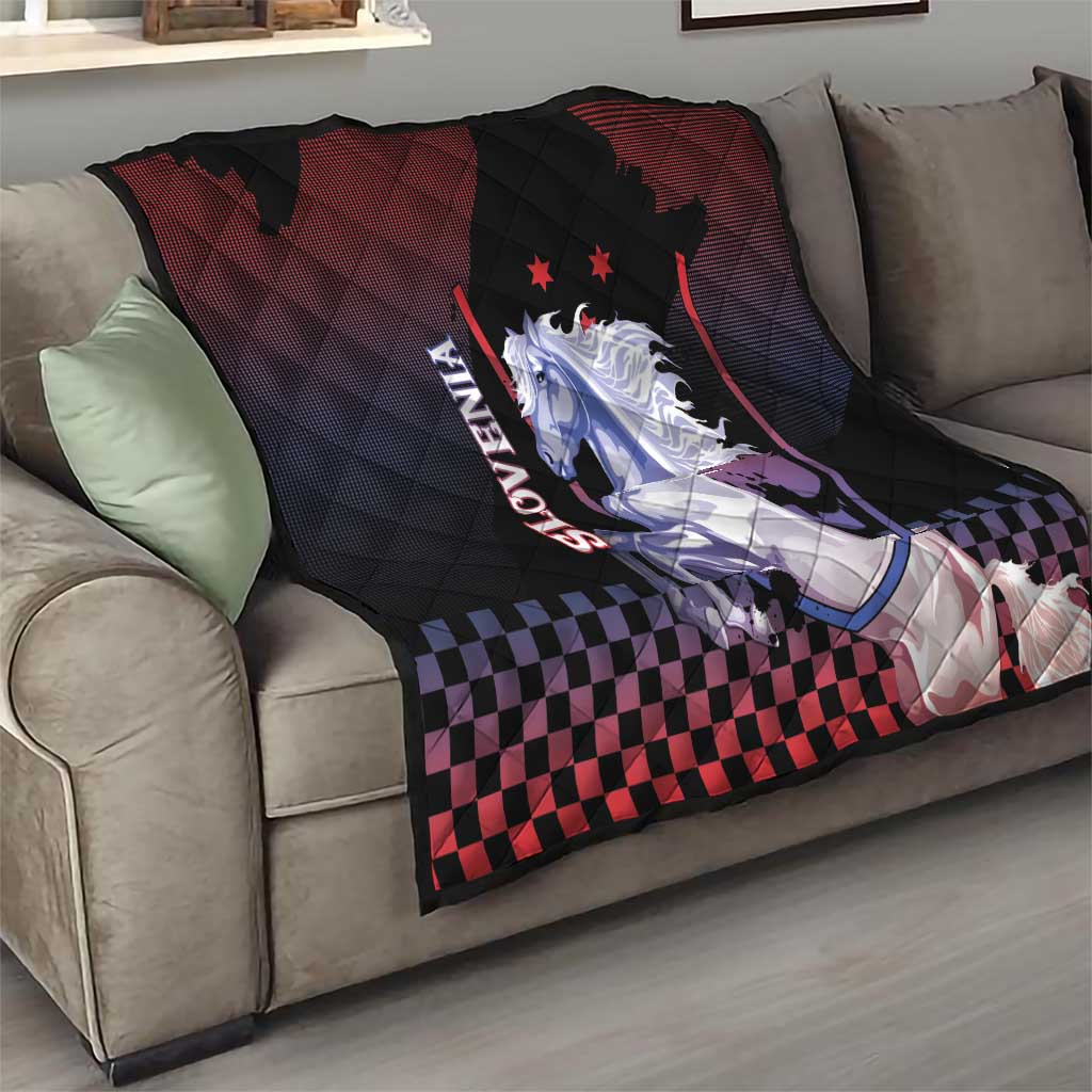 Slovenia Quilt The Lipizzaner Horse - Wonder Print Shop