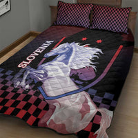 Slovenia Quilt Bed Set The Lipizzaner Horse - Wonder Print Shop