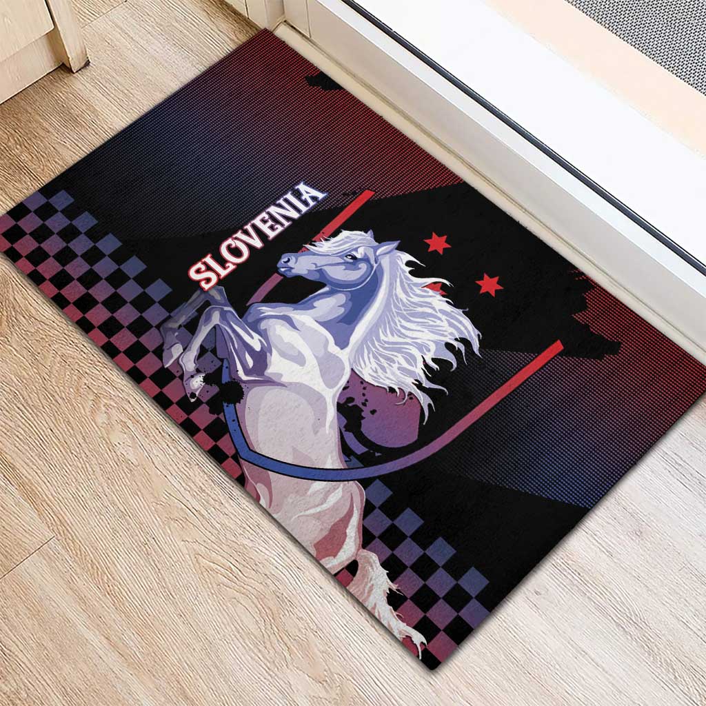 Slovenia Rubber Doormat The Lipizzaner Horse - Wonder Print Shop