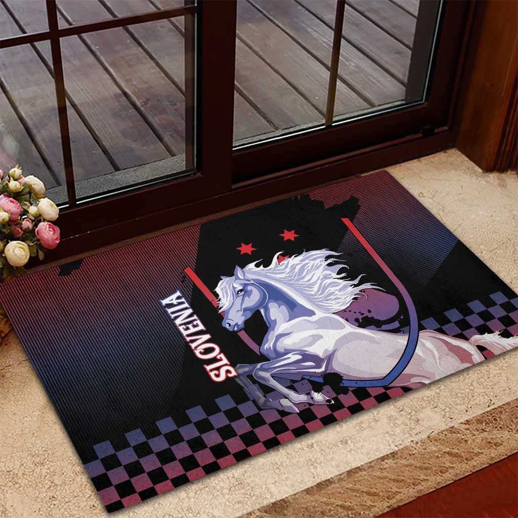 Slovenia Rubber Doormat The Lipizzaner Horse - Wonder Print Shop
