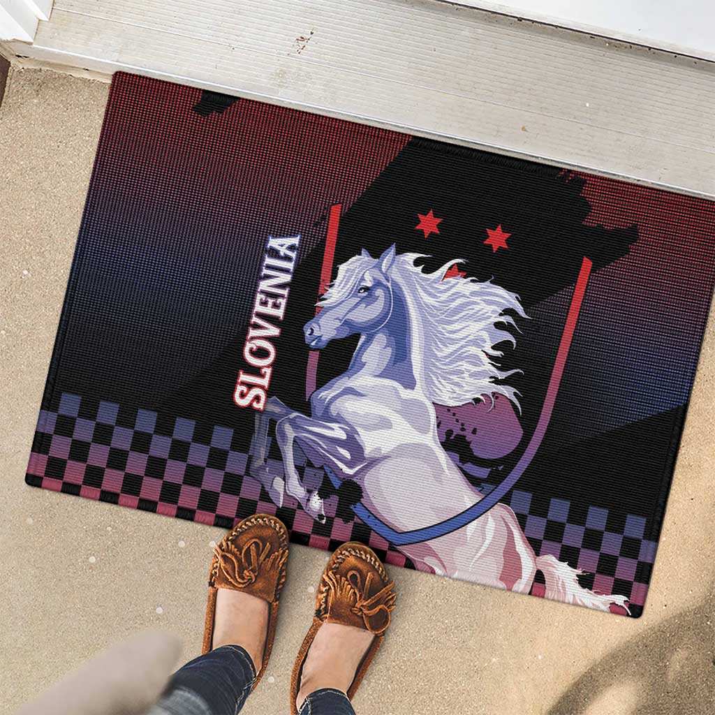 Slovenia Rubber Doormat The Lipizzaner Horse - Wonder Print Shop