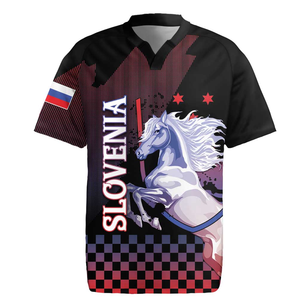 Personalized Slovenia Rugby Jersey The Lipizzaner Horse - Wonder Print Shop