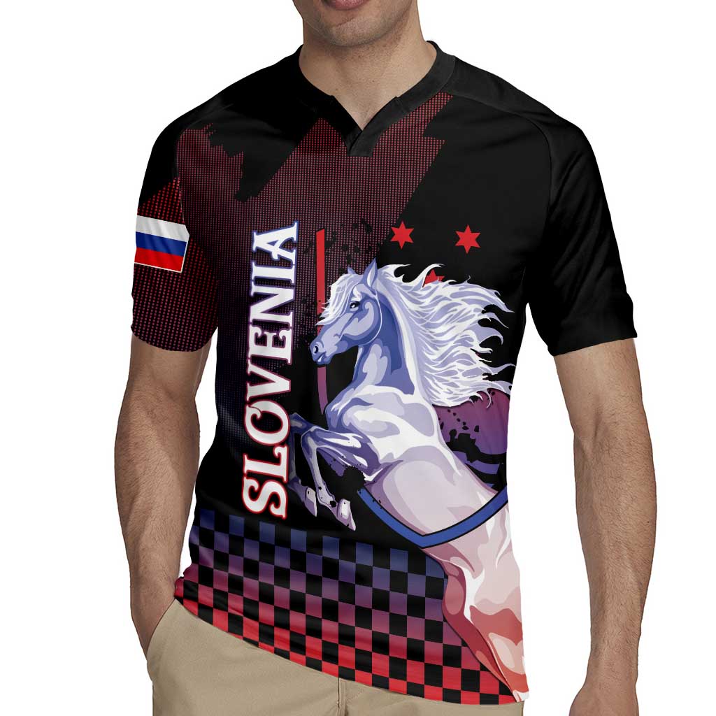 Personalized Slovenia Rugby Jersey The Lipizzaner Horse - Wonder Print Shop