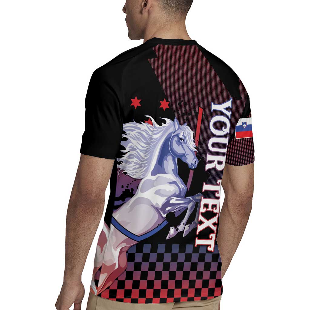 Personalized Slovenia Rugby Jersey The Lipizzaner Horse - Wonder Print Shop