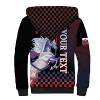 Personalized Slovenia Sherpa Hoodie The Lipizzaner Horse - Wonder Print Shop