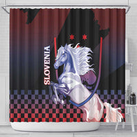 Slovenia Shower Curtain The Lipizzaner Horse - Wonder Print Shop