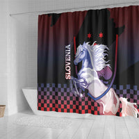 Slovenia Shower Curtain The Lipizzaner Horse - Wonder Print Shop