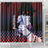 Slovenia Shower Curtain The Lipizzaner Horse - Wonder Print Shop