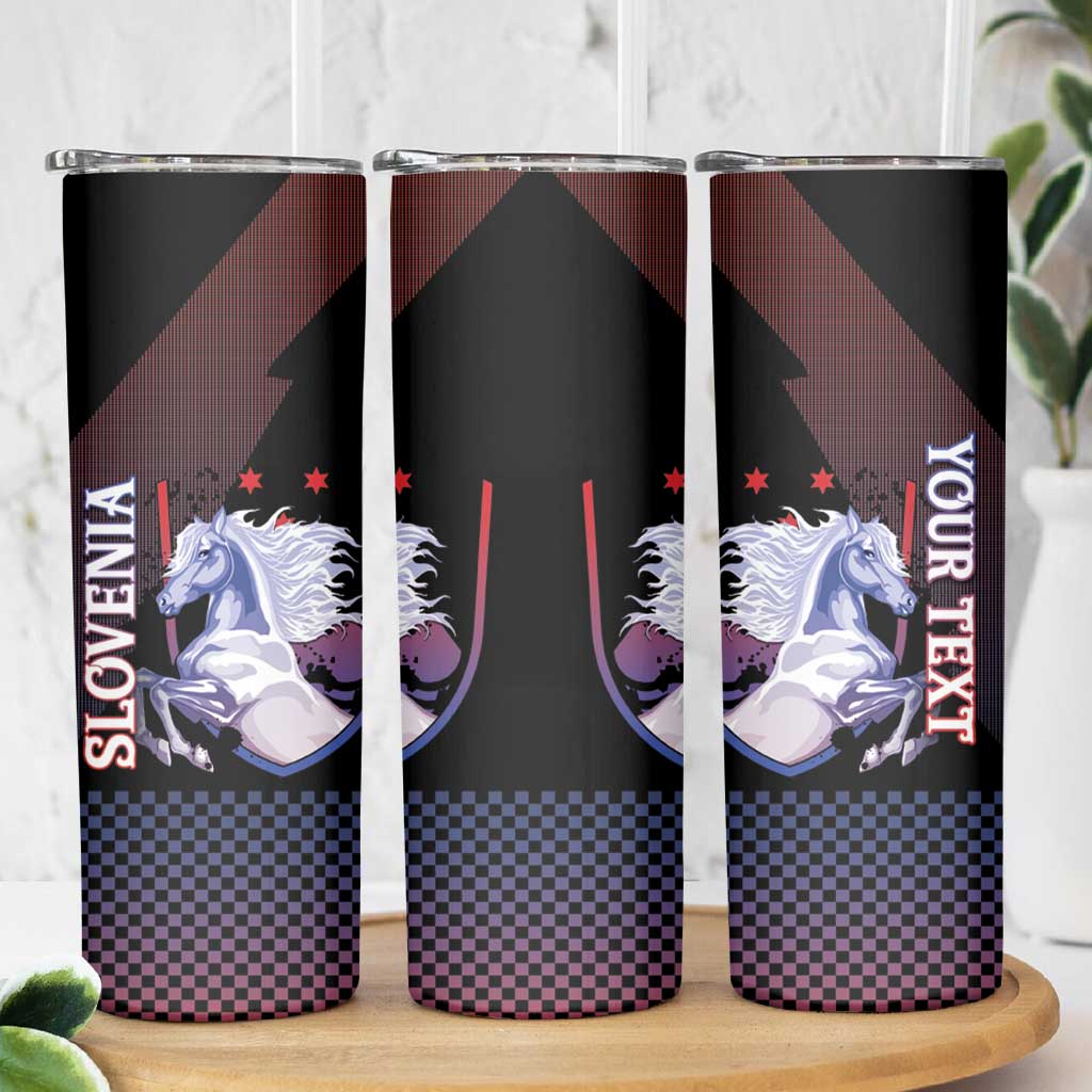 Personalized Slovenia Skinny Tumbler The Lipizzaner Horse - Wonder Print Shop