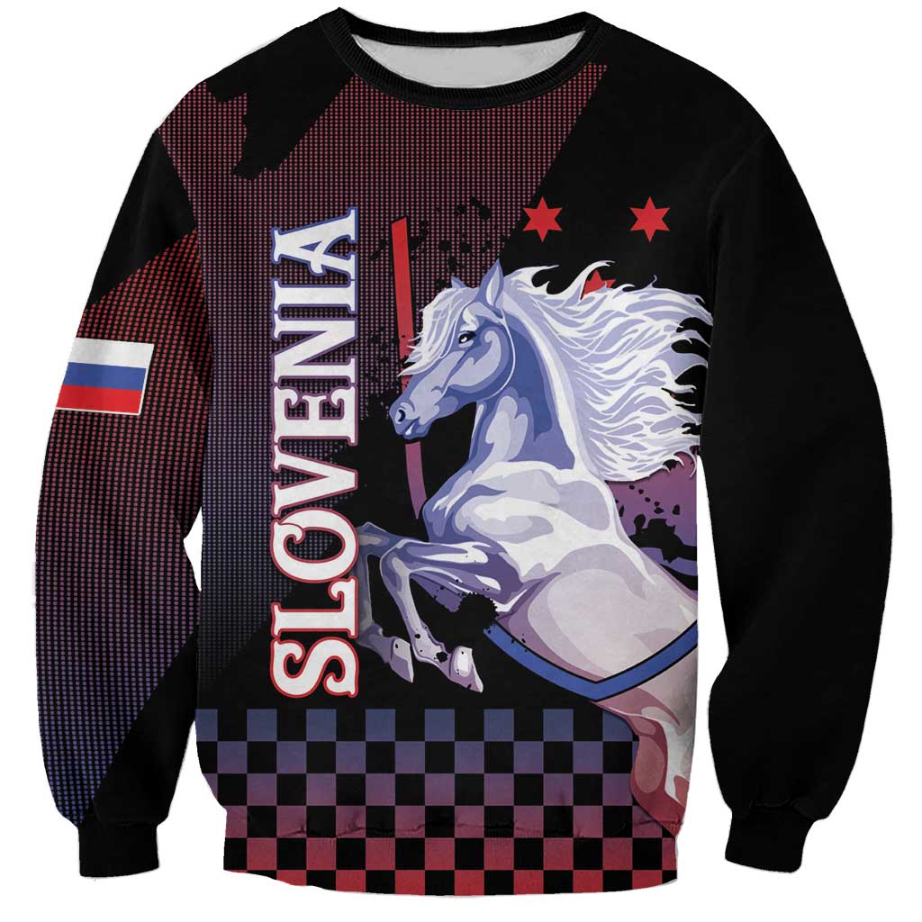 Personalized Slovenia Sweatshirt The Lipizzaner Horse - Wonder Print Shop