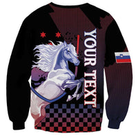 Personalized Slovenia Sweatshirt The Lipizzaner Horse - Wonder Print Shop