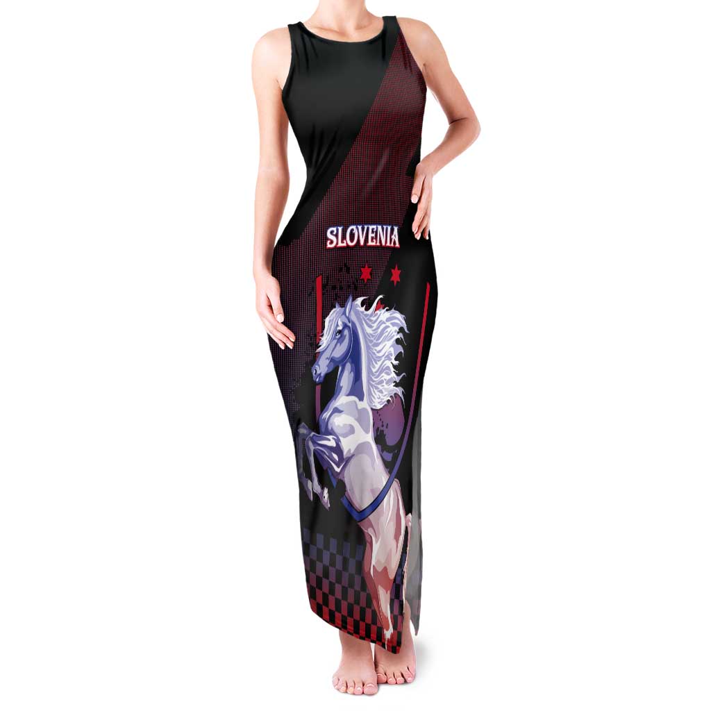 Personalized Slovenia Tank Maxi Dress The Lipizzaner Horse - Wonder Print Shop