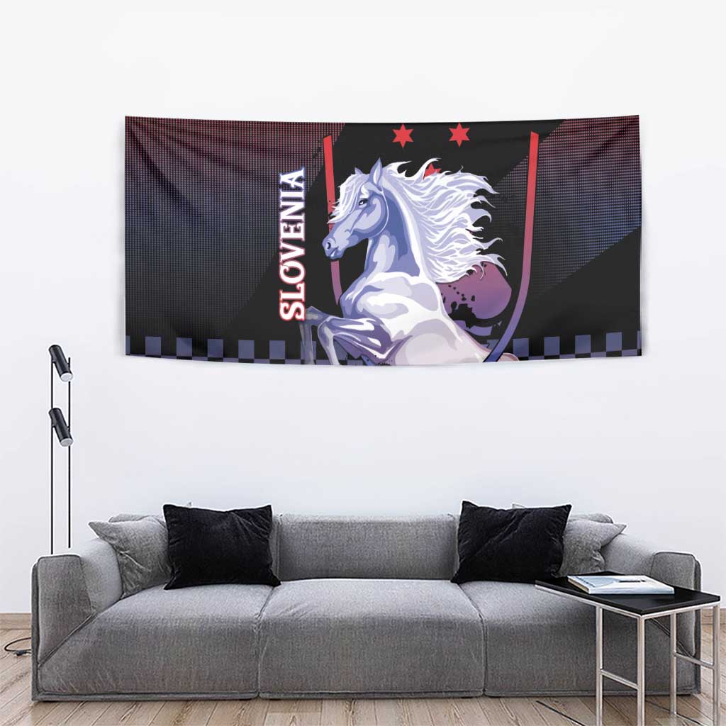 Slovenia Tapestry The Lipizzaner Horse - Wonder Print Shop