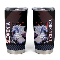 Personalized Slovenia Tumbler Cup The Lipizzaner Horse - Wonder Print Shop