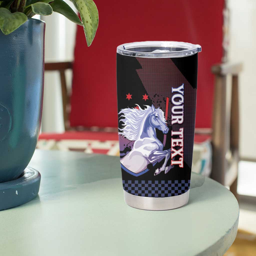 Personalized Slovenia Tumbler Cup The Lipizzaner Horse - Wonder Print Shop