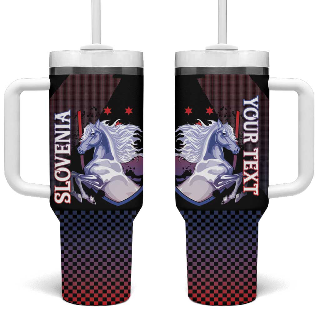 Personalized Slovenia Tumbler With Handle The Lipizzaner Horse - Wonder Print Shop