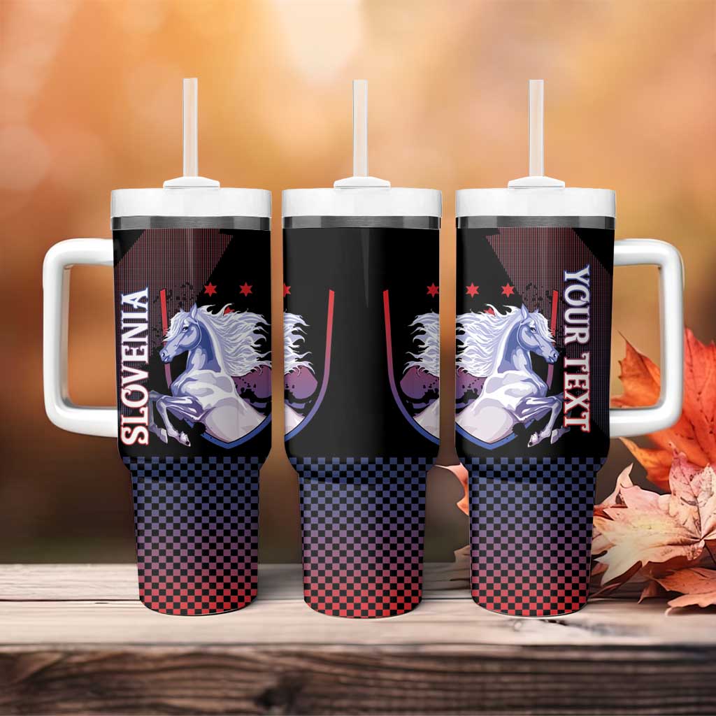 Personalized Slovenia Tumbler With Handle The Lipizzaner Horse - Wonder Print Shop