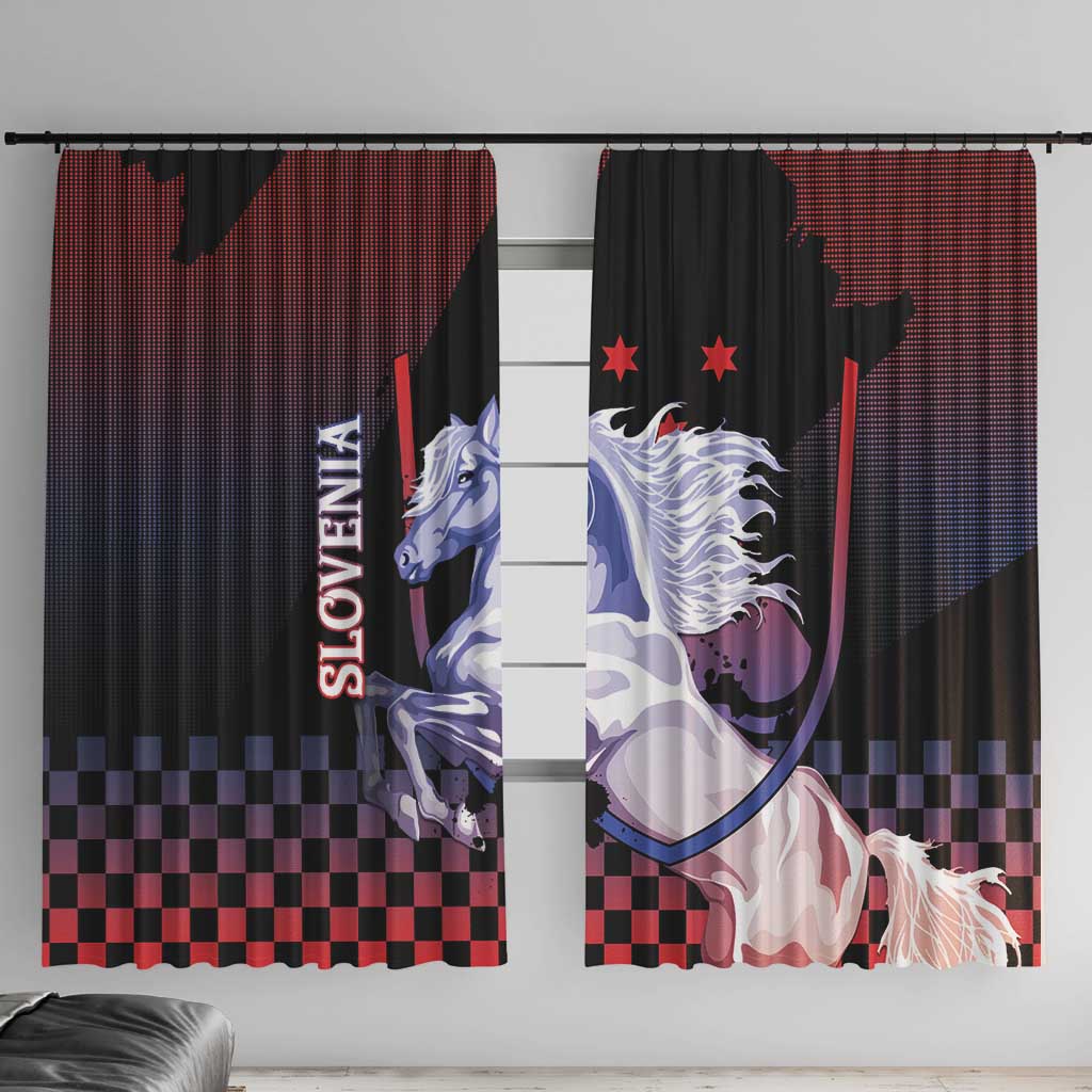 Slovenia Window Curtain The Lipizzaner Horse - Wonder Print Shop