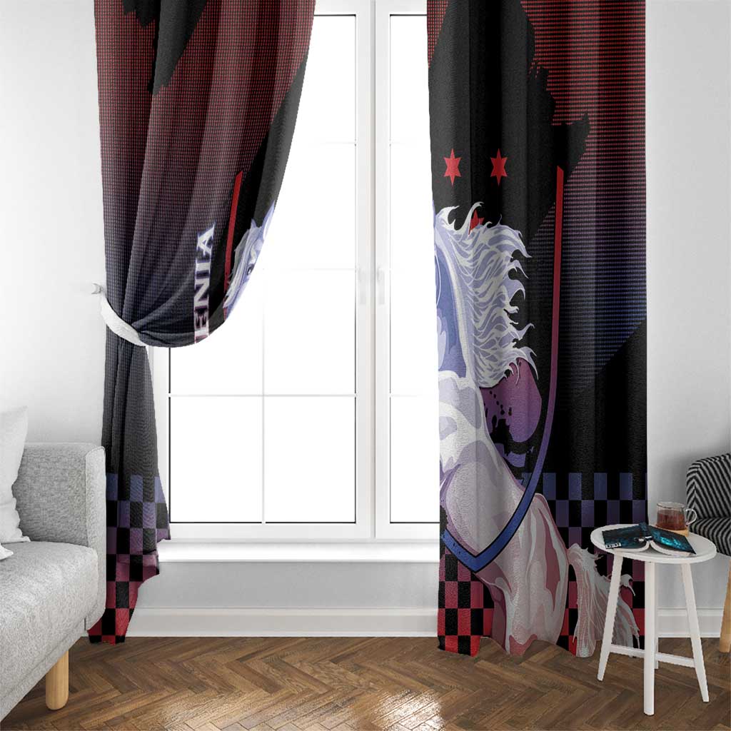 Slovenia Window Curtain The Lipizzaner Horse - Wonder Print Shop