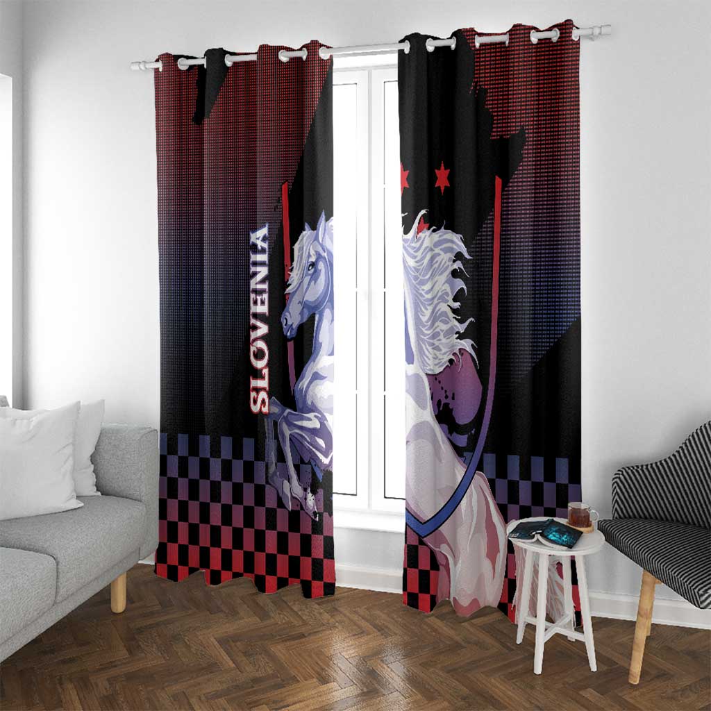 Slovenia Window Curtain The Lipizzaner Horse - Wonder Print Shop