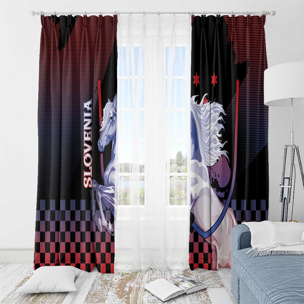 Slovenia Window Curtain The Lipizzaner Horse - Wonder Print Shop