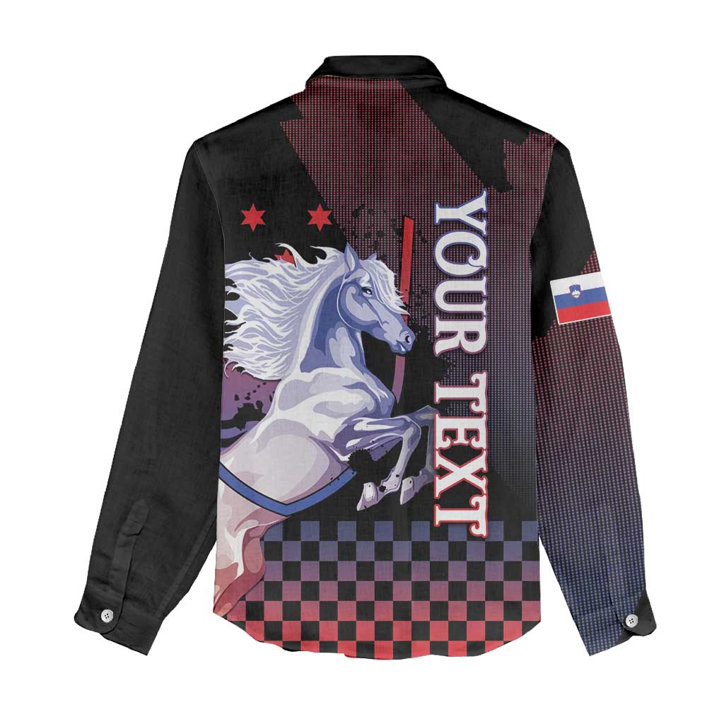 Personalized Slovenia Women Casual Shirt The Lipizzaner Horse - Wonder Print Shop
