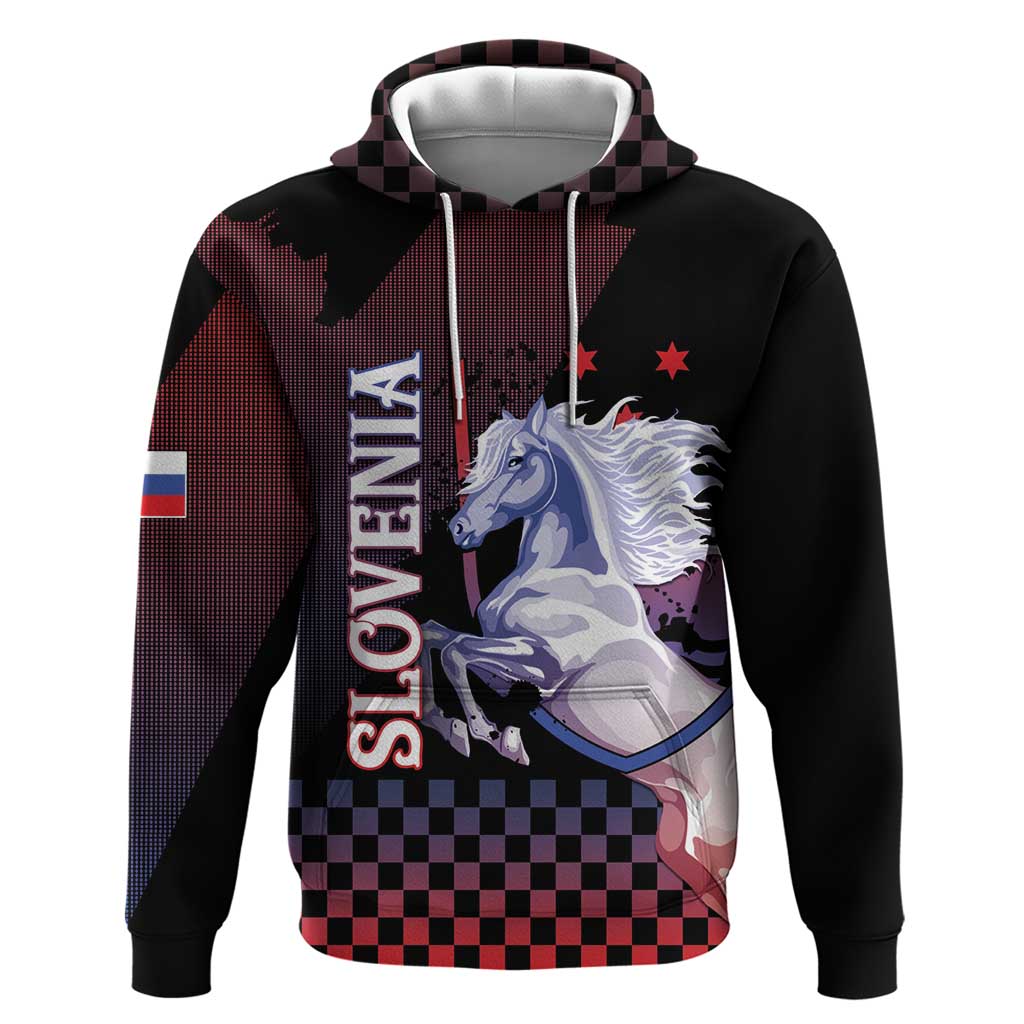 Personalized Slovenia Zip Hoodie The Lipizzaner Horse - Wonder Print Shop