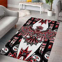 Canada Haida Area Rug Thunderbird Northwest Coast Indigenous - Wonder Print Shop